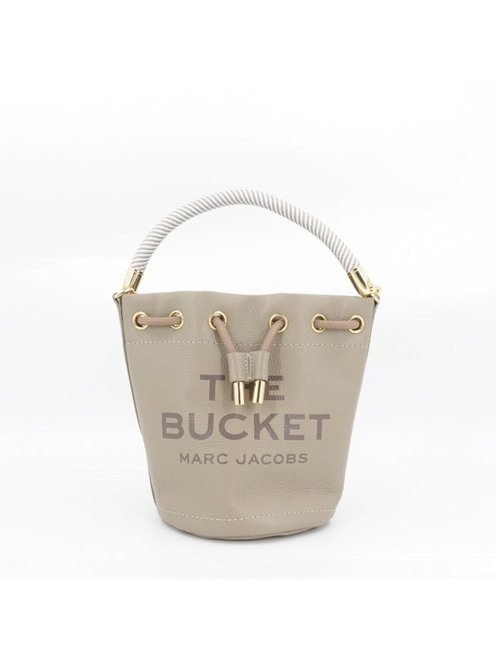 Marc Jacobs Women's The Bucket Leather Bucket Crossbody Bag Cement Gray OS